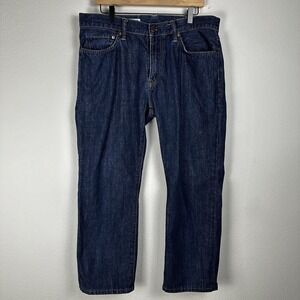Gap Jeans Men's Size 34x32 Blue Dark Wash Straight Leg